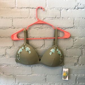 Floral Embroidered Swim Top